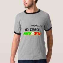 MYETV's italian Men's Basic Ringer T-Shirt